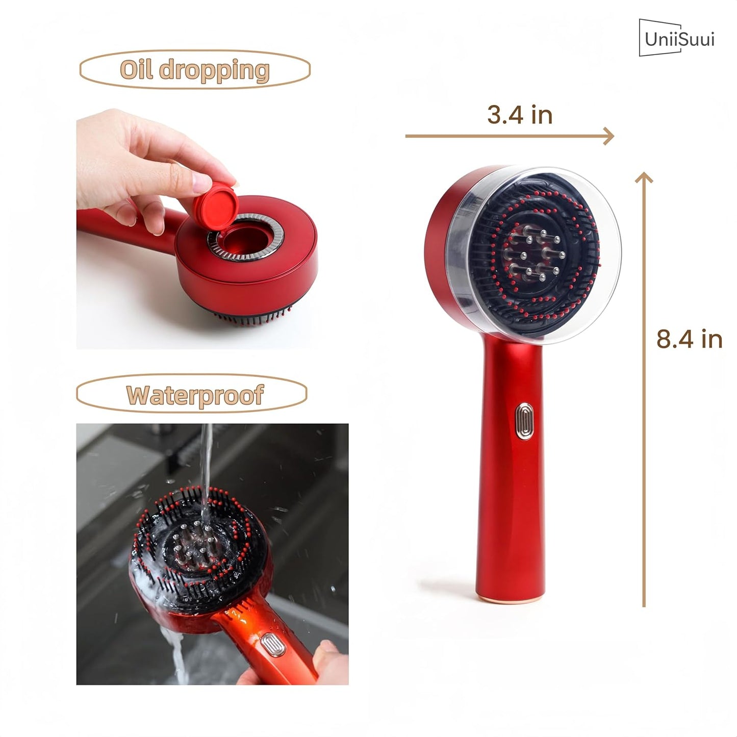 2 in 1 Scalp Massager Comb